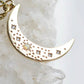 Opal Moon 14K Gold Plated Necklace