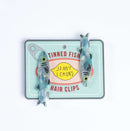Blue Sardine Alligator Hair Clip Set-1
