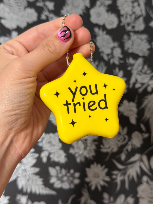 You Tried Rubber Star Coin Purse