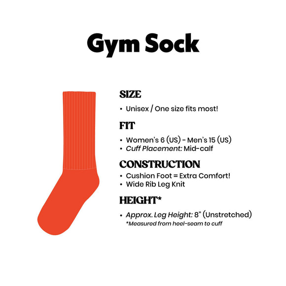 I <3 Meat Gym Crew Socks
