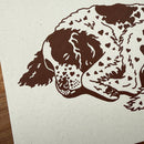 Spaniel Hearts Silkscreen Print-3