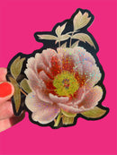 Peony Glitter Sticker-1