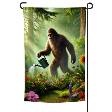 Bigfoot Garden Flag