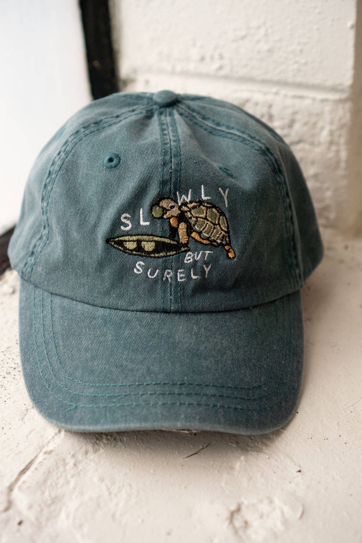 Slowly But Surely Turtle Dad Hat - 0