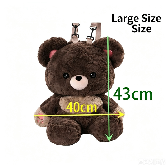 Cute Plush Teddy Bear Backpack