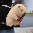 Capybara Furry Plush Backpack-5