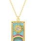 The Sun Tarot Card 18K Plated Necklace