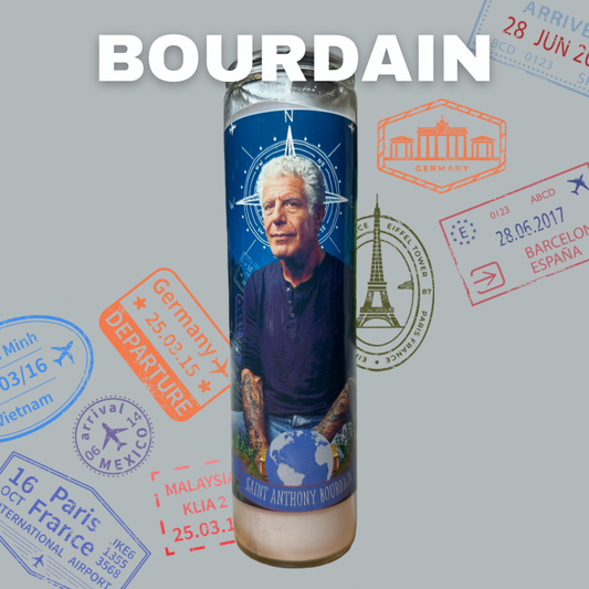 The Luminary Anthony Bourdain Altar Candle