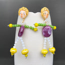 Circus Resin Clown Earrings-8