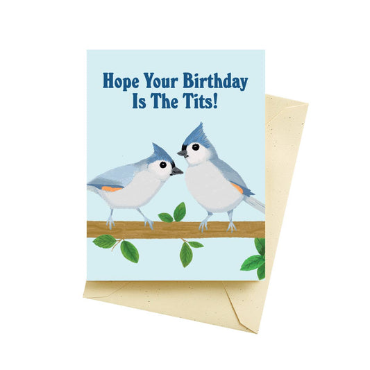 Titmouse Birthday Card