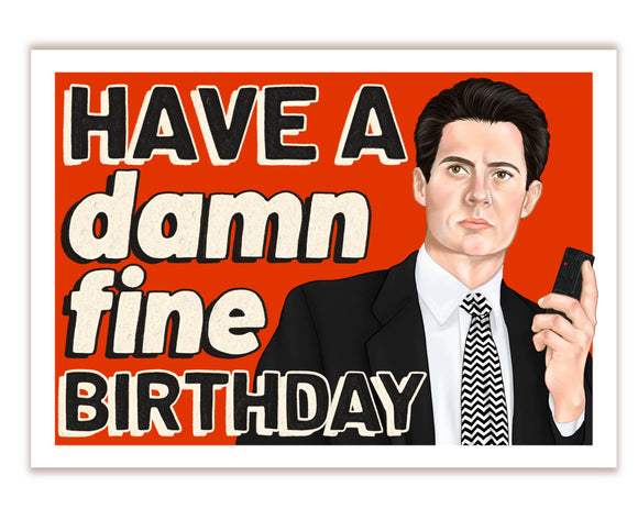 Twin Peaks Agent Cooper Birthday Card