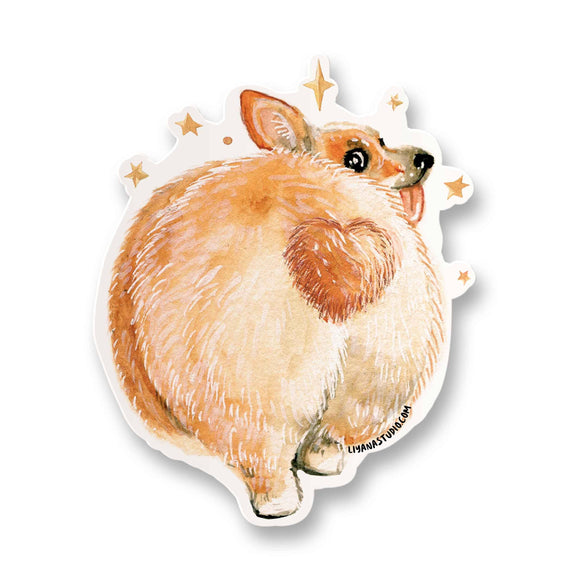 Corgi Butt Sticker