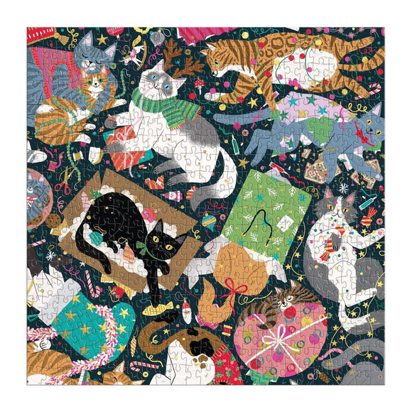 Catmas Chaos 500 Piece Foil Puzzle