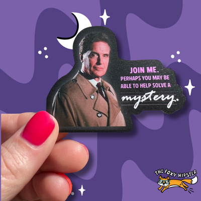 Unsolved Mysteries Robert Stack Sticker