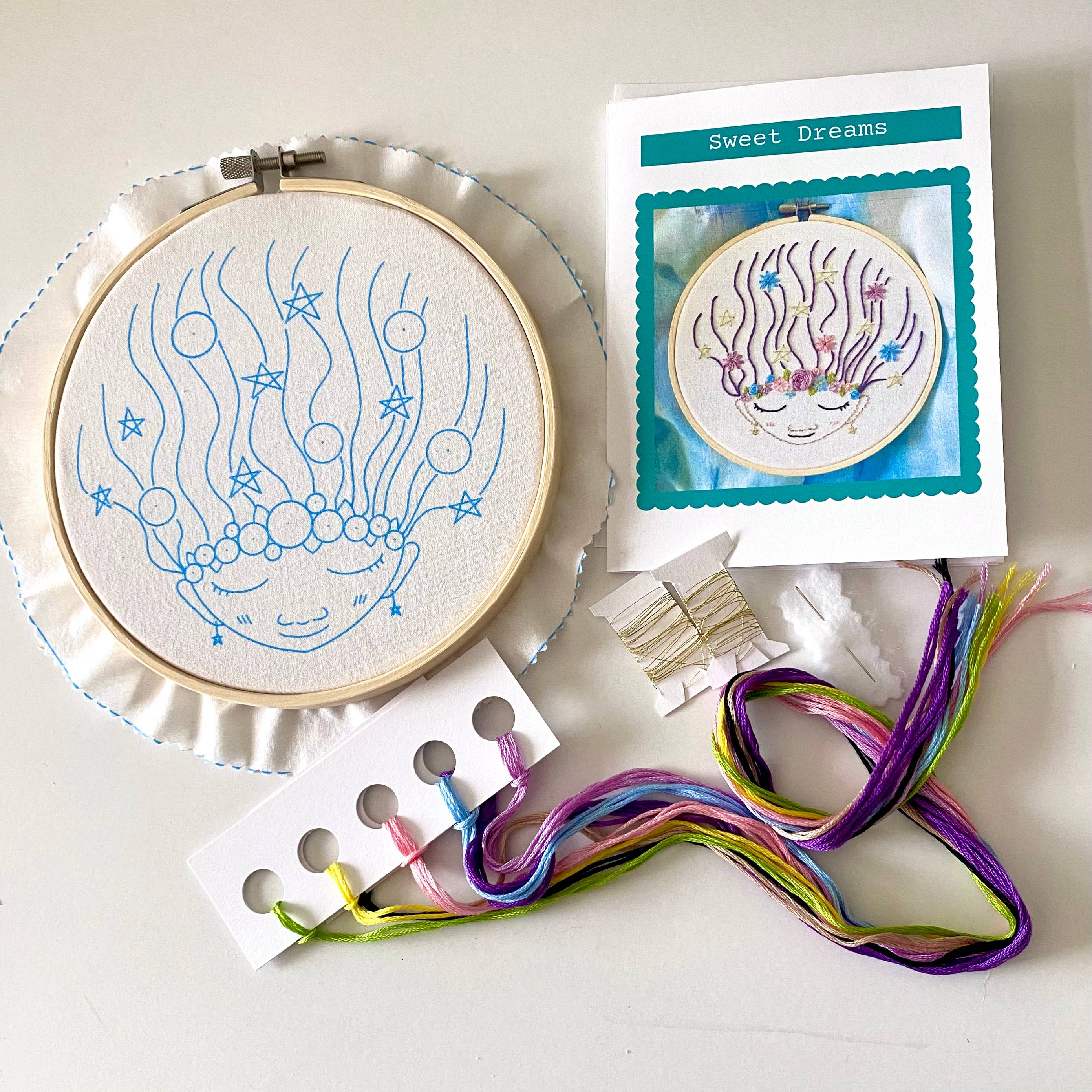 Sweet Dreams Magical Girl Embroidery Kit