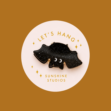 Let's Hang Bat Mini Hair Clip