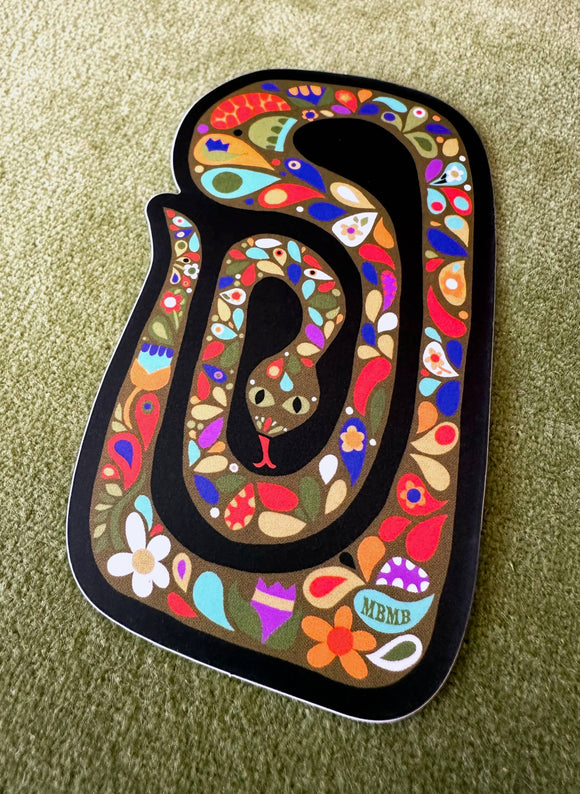 Scandi Snake Sticker