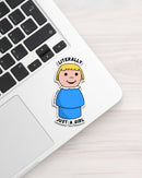 Literally Just a Girl Little People Sticker-2
