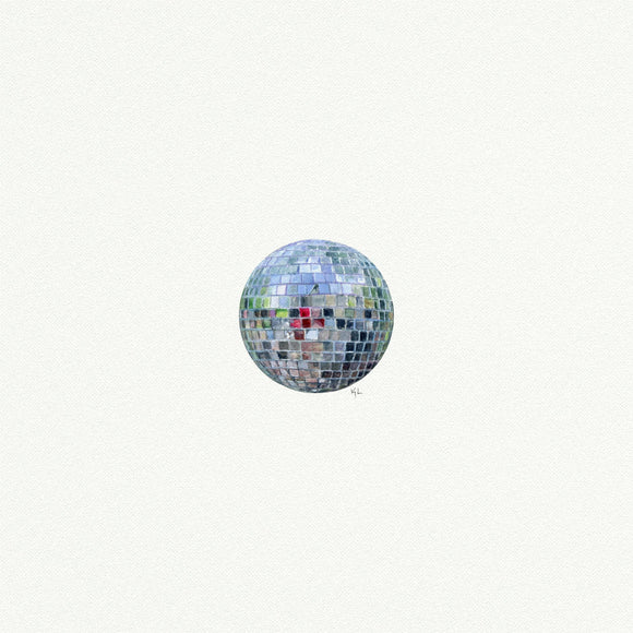 Disco Ball Mini Watercolor Art Print