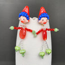 Circus Resin Clown Earrings-7