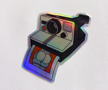 Holographic Polaroid Butt Sticker