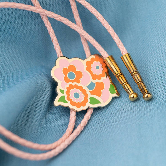 Mod Flower Bolo Tie