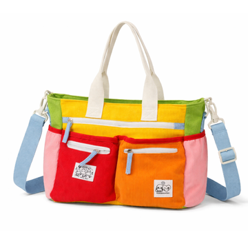 KARAFURU: Colorful Corduroy Messenger Bag