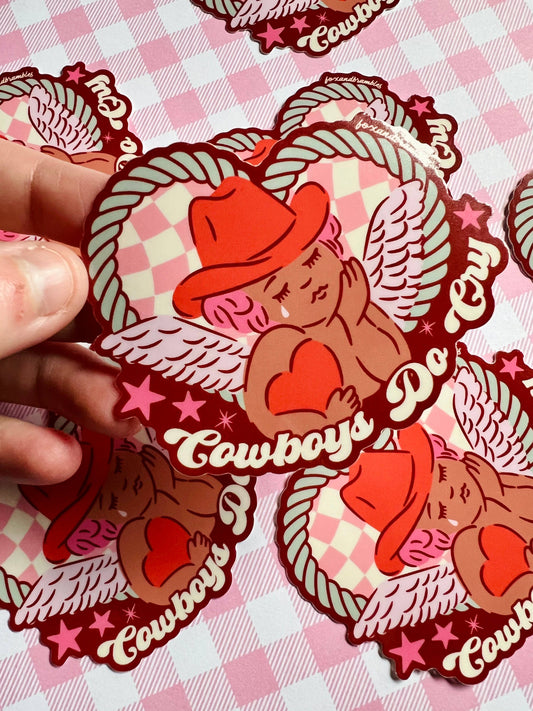 Sad Cowboy Cupid Sticker