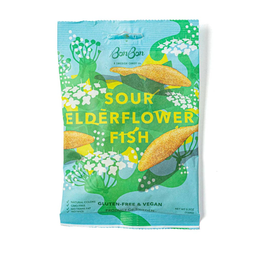 BonBon's Sour Elderflower Fish Candy