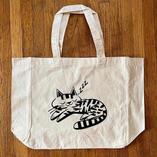 Cat Nap Tote Bag