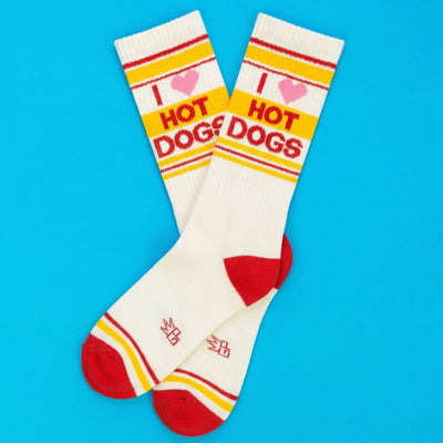 I <3 Hot Dogs Gym Crew Socks - 0