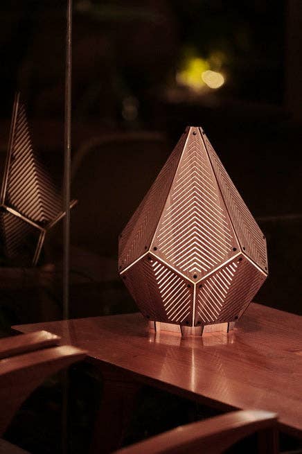 SINAR Linez 3D Papercraft Table Lamp