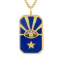 Evil Eye Blue Lapis 14K Plated Necklace