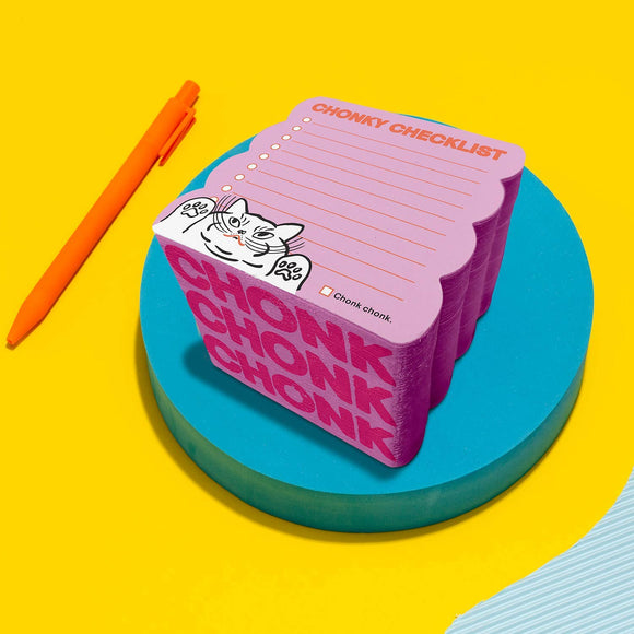 Chonky Checklist Cat Notepad