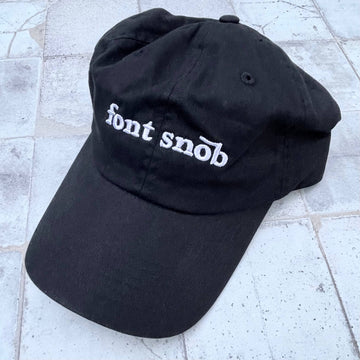 Font Snob Dad Hat Baseball Cap