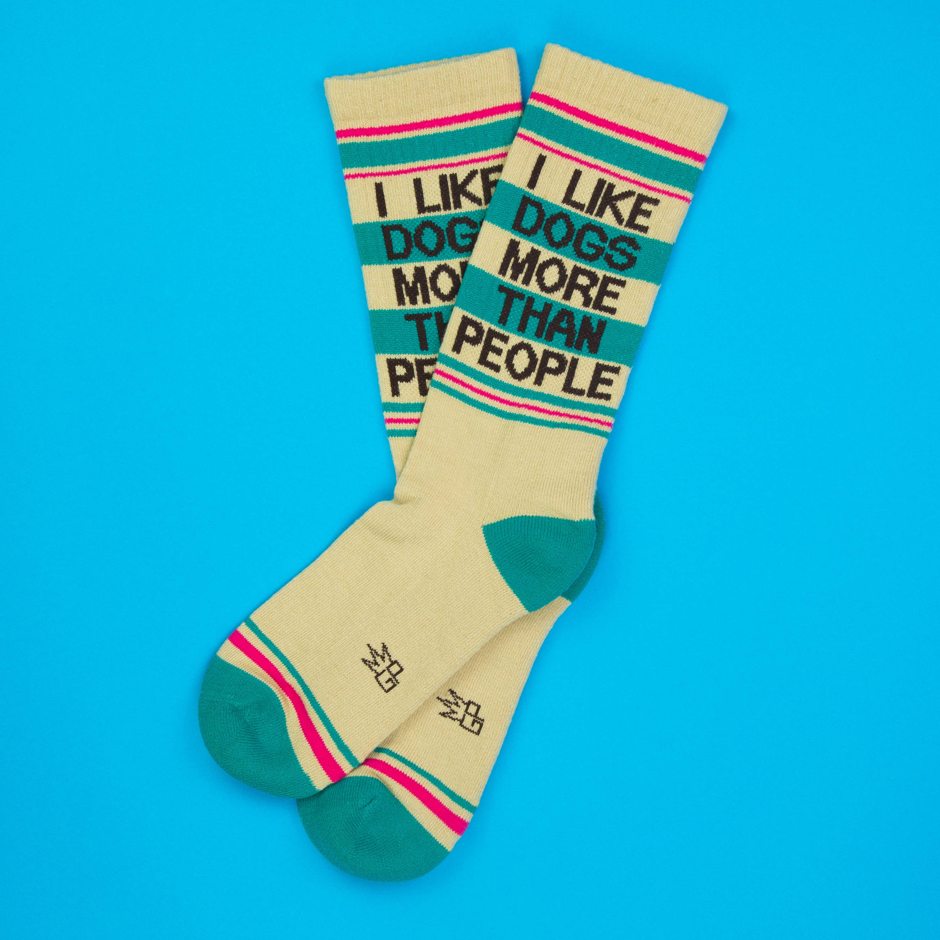 I Like Dogs More Than People Gym Crew Socks - 0