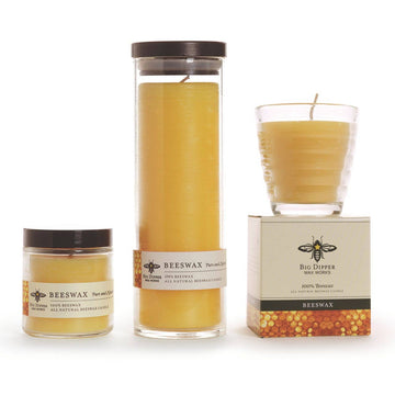 Apothecary Beeswax Glass Candle - 0