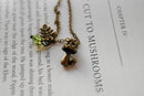Toadstool Mushroom Charm Necklace-6