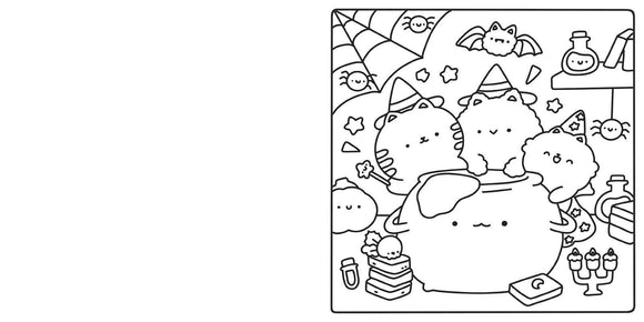 Cute & Cozy Coloring Book: Spooky