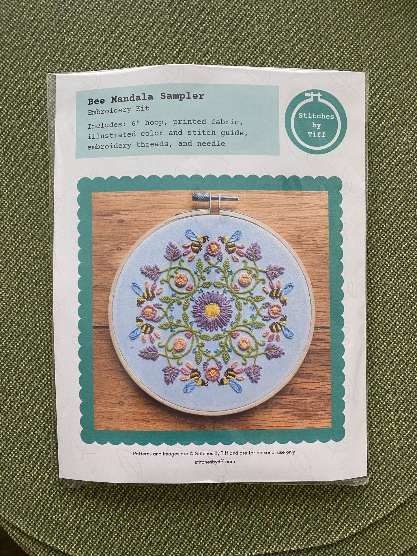 Bee Mandala Sampler Embroidery Kit