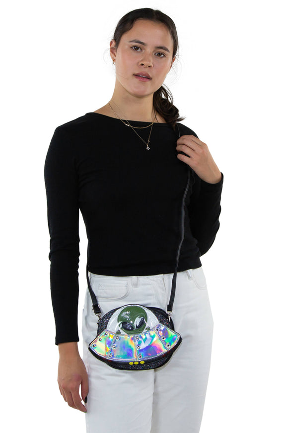 Alien Spaceship Crossbody Bag