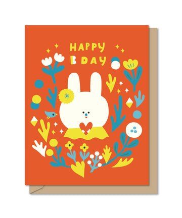 Bunny Birthday Card