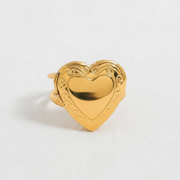 Heart Locket Ring