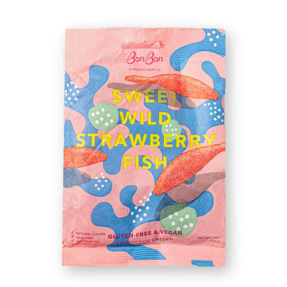 BonBon Sweet Wild Strawberry Fish Candy