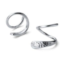 Minimalist Twist Spiral Hoop Earrings-1