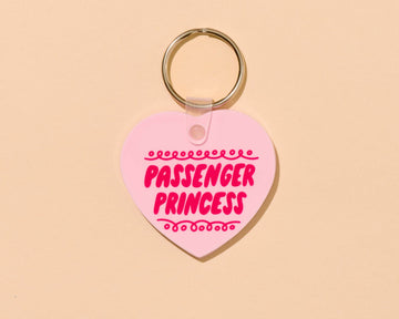 Passenger Princess Heart PVC Keychain