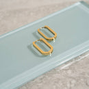 Oval Huggie Earrings-6