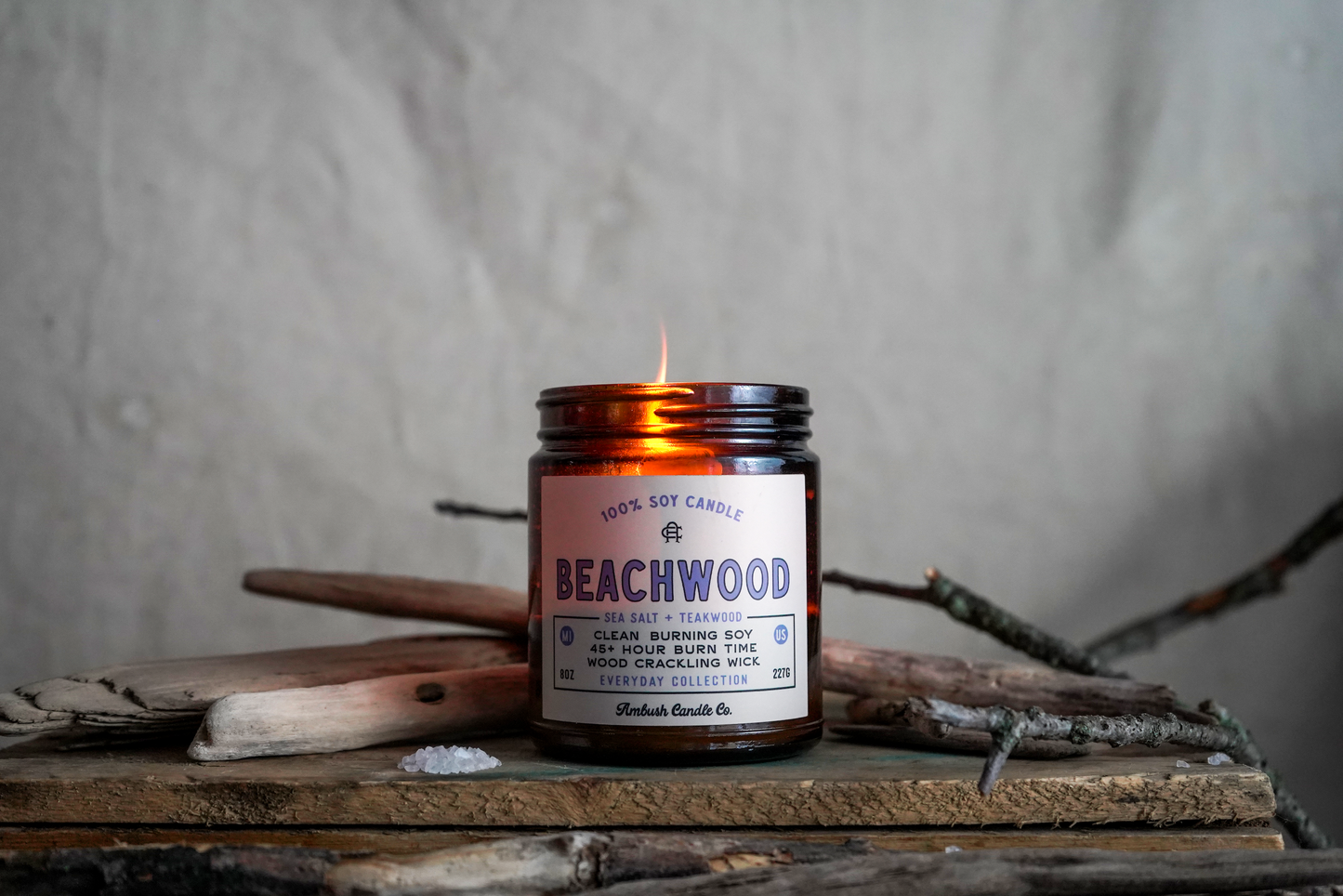 Beachwood | Sea Salt + Teakwood Candle