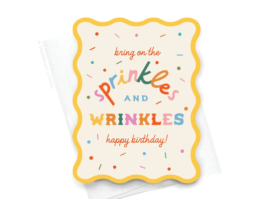 Sprinkles and Wrinkles Birthday Card