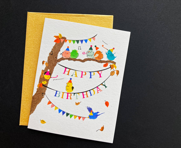 Party Birds Birthday Card